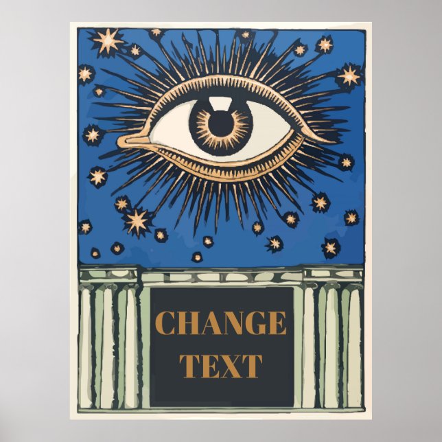 Big Eye, edit text Poster (Front)