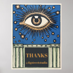 Big Eye, edit text, Thanks, Poster
