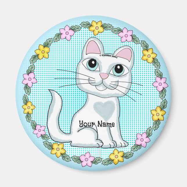 Big Eye Kitten Cat  Magnet (Front)