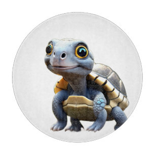 Big-Eyed Baby Tortoise Cutting Board