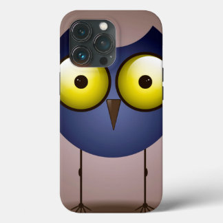 Big Eyed Blue Owl iPhone 13 Pro Case