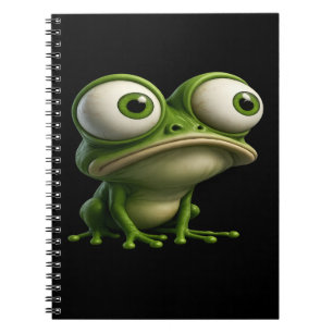 Big-Eyed Cartoon Frog Notebook