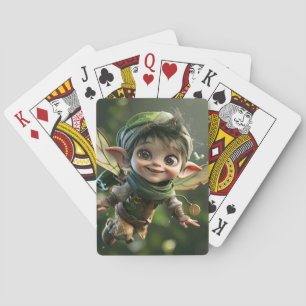 big eyed elf playing cards