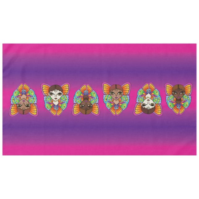 Big Eyes & Butterfly Wings Tablecloth (Front (Horizontal))