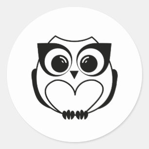 Big eyes classic round sticker