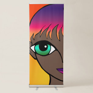 BIG EYES DESIGN RETRACTABLE BANNER