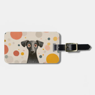 Big Eyes Dog – Cute Whimsical Pet Portrait Luggage Tag