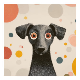 Big Eyes Dog – Cute Whimsical Pet Portrait Photo Print