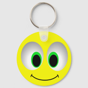 BIG EYES FACE KEY RING