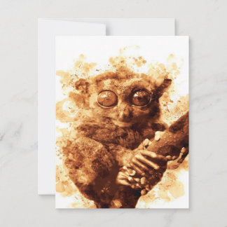 Big Eyes Monkey Coffee Art_633c3e6ae98b6de43e0a6dc Invitation