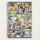 Big Family Photo Collage 31 Picture Blue