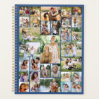 Big Family Photo Collage 31 Picture Blue