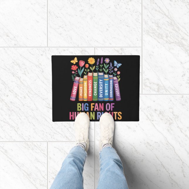 Big Fan Of Human Rights Doormat (Indoor)