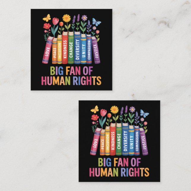 Big Fan Of Human Rights  Enclosure Card (Front/Back)