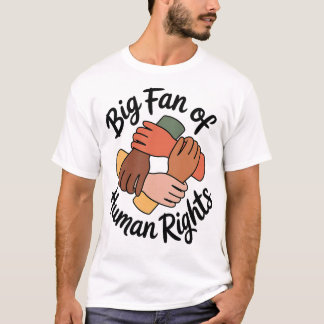 Big Fan of Human Rights Hands Kids T-Shirt