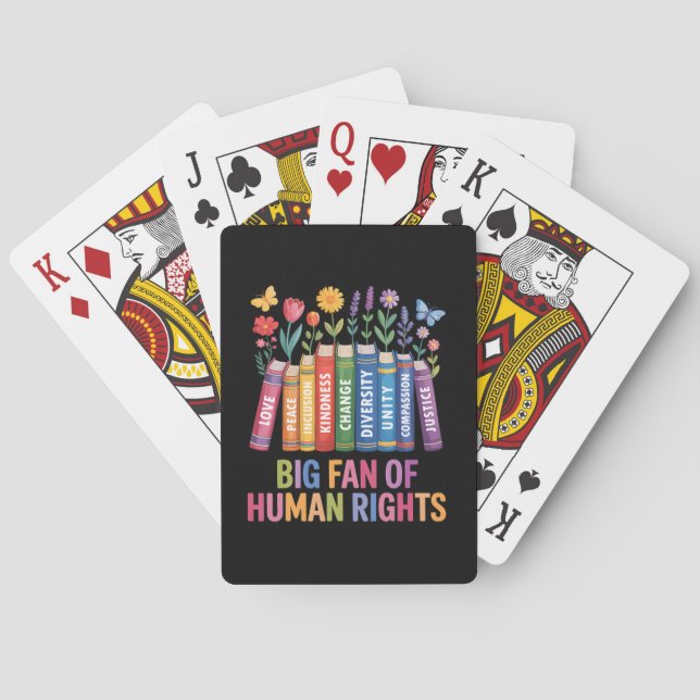 Big Fan Of Human Rights  Playing Cards (Back)