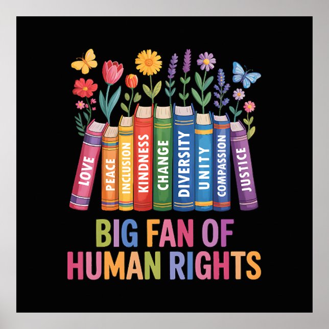 Big Fan Of Human Rights  Poster (Front)