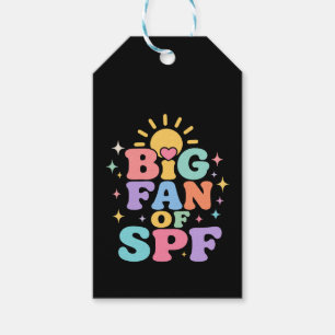 Big Fan of SPF Summer Sun Protection Gift Tags