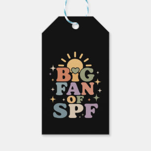 Big Fan of SPF Summer Sun Protection Gift Tags
