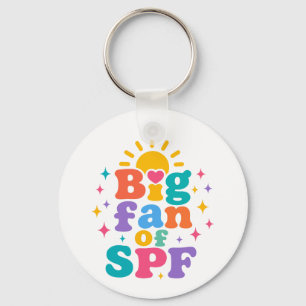 Big Fan of SPF Summer Sun Protection Key Ring