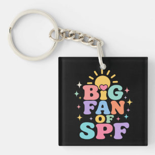 Big Fan of SPF Summer Sun Protection Key Ring