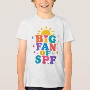 Big Fan of SPF Summer Sun Protection Tri-Blend Shirt