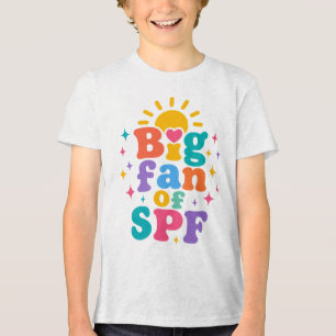 Big Fan of SPF Summer Sun Protection Tri-Blend Shirt