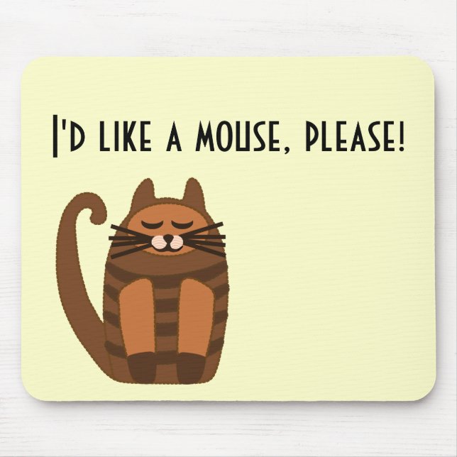 big fat cat rufus mouse mat (Front)