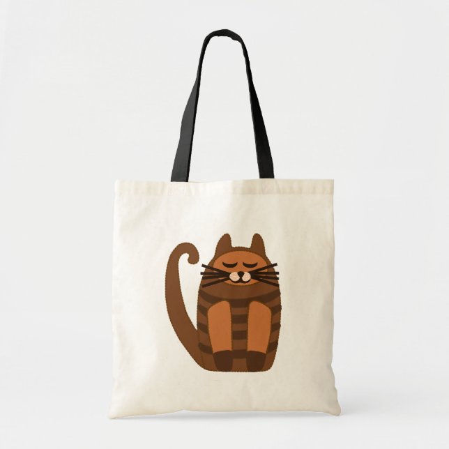 big fat cat rufus tote bag (Front)