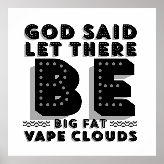 Big Fat Clouds Premium Poster (Front)