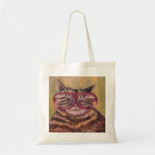 Big Fat Glasses Cat Bag