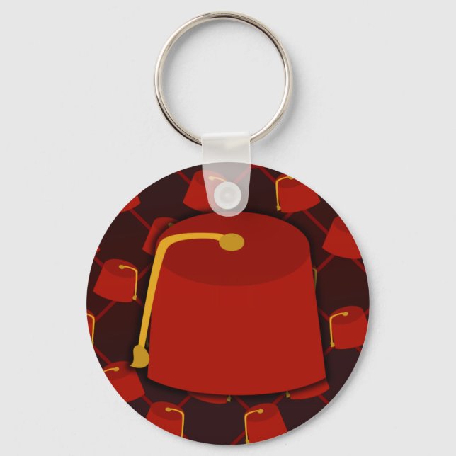 Big Fez Little Fez Key Ring (Front)