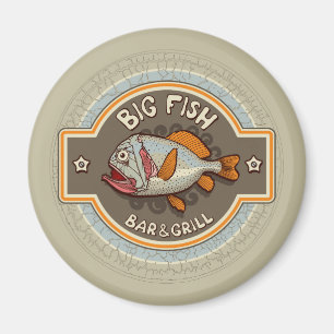 Big Fish Bar And Grill Poster Magnet