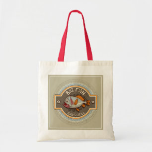 Big Fish Bar And Grill Poster Tote Bag