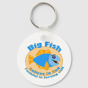 Big Fish Believe in God Key Ring