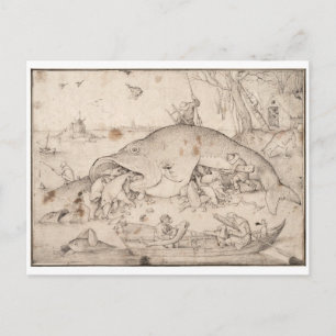 Big Fish Eat Little Fish by Pieter Bruegel Postcard