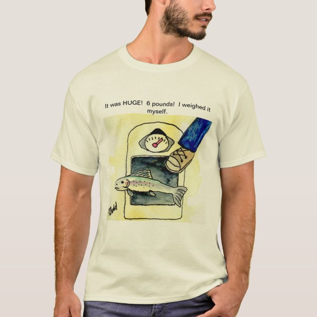 Big Fish Fib Funny T-Shirt (Front)