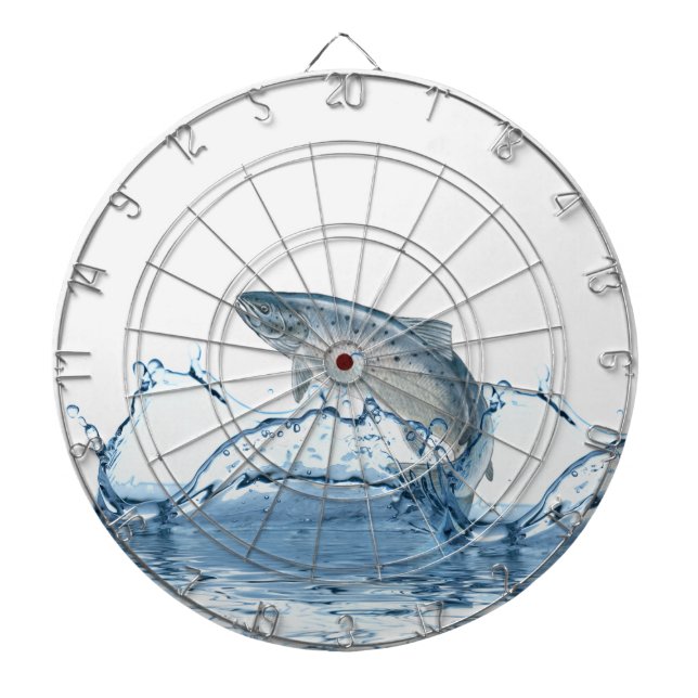 Big Fish In Blue Water  Dartboard (Front)