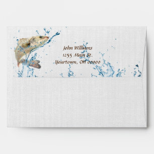 Big Fish jumping out of water Envelope
