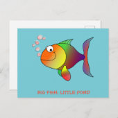 BIG FISH, LITTLE POND - Post Card (Front/Back)