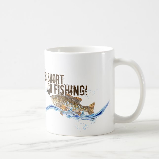 big fish on the hook coffee mug (Right)