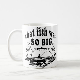 Big Fish Story funny coffee mug