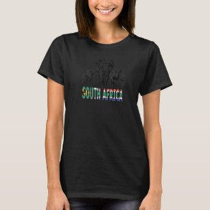 Big Five South African Pride Artwork For Wildlife T-Shirt
