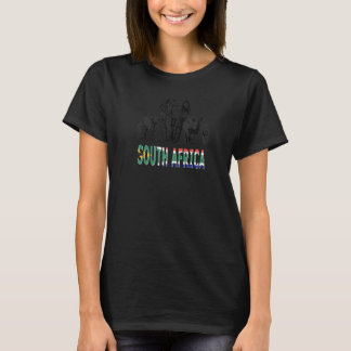 Big Five South African Pride Artwork For Wildlife  T-Shirt