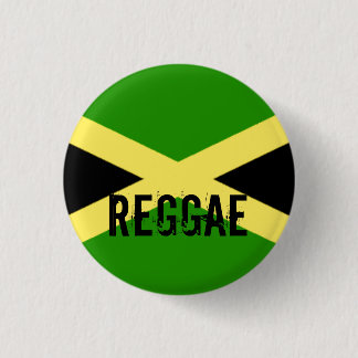 big flag, REGGAE 3 Cm Round Badge