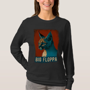 Big Floppa For Kids Meme Cute Caracal Cat Vintage T-Shirt