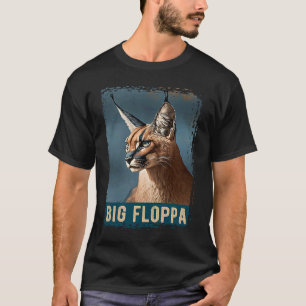 Big Floppa For Kids Meme Cute Caracal Cat Vintage T-Shirt
