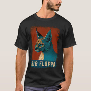 Big Floppa For Kids Meme Cute Caracal Cat Vintage T-Shirt
