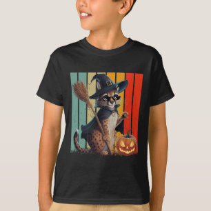 Big Floppa Meme Caracal Cat Halloween T-Shirt