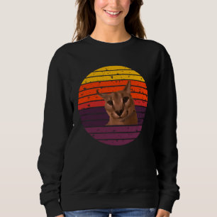 Big Floppa Meme Cute AKA Gregory  ears  1 Sweatshirt